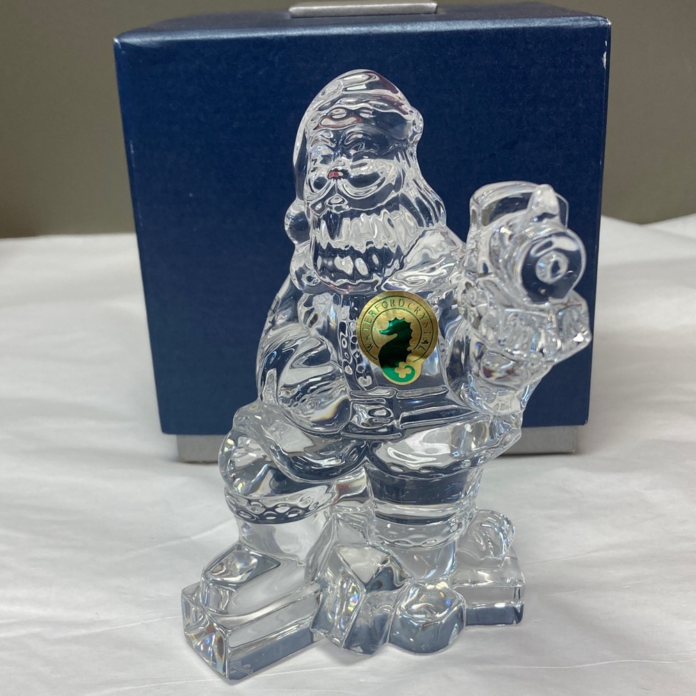 Waterford Crystal Santa with Train